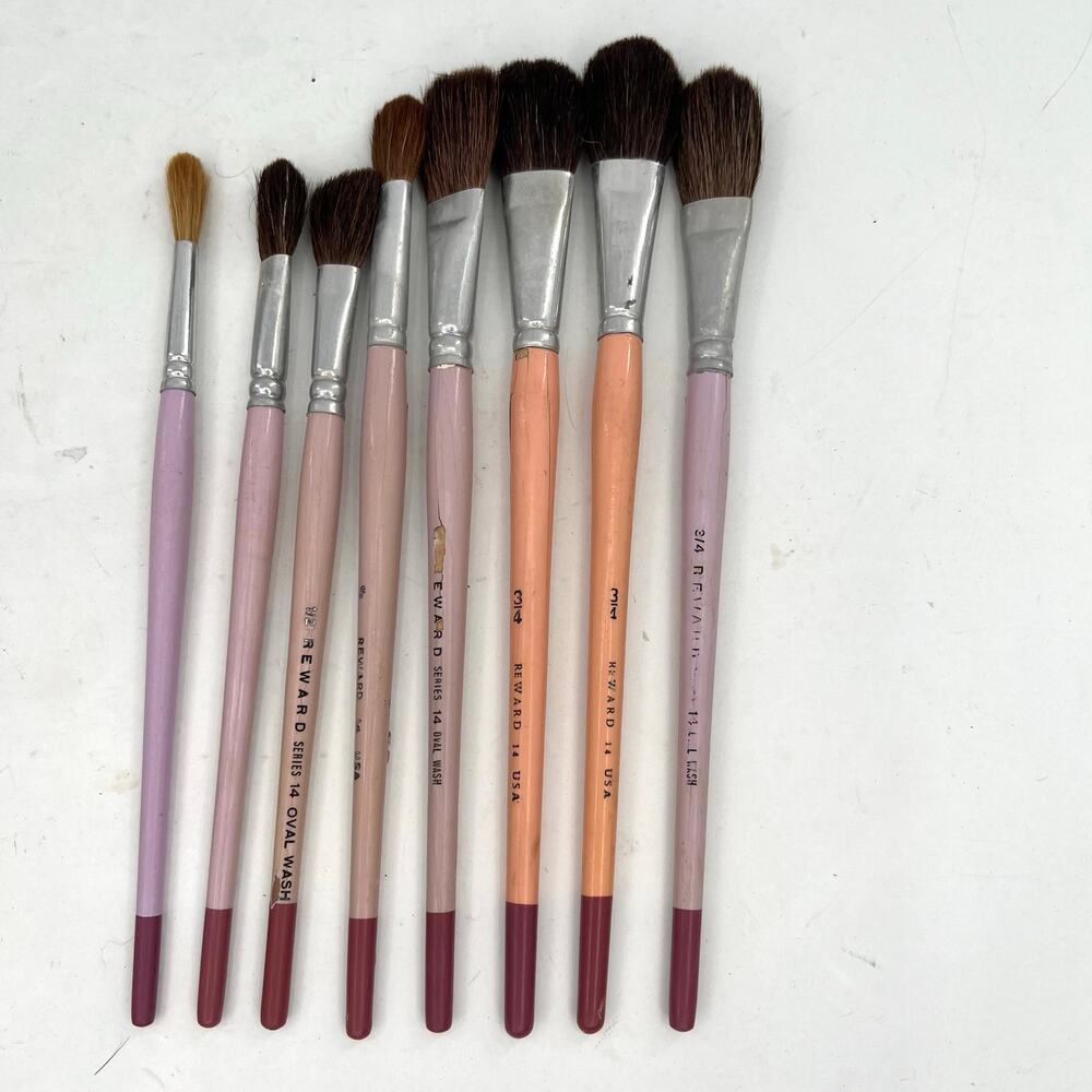 Reward Series 14 Oval Wash professional artist paint brushes
